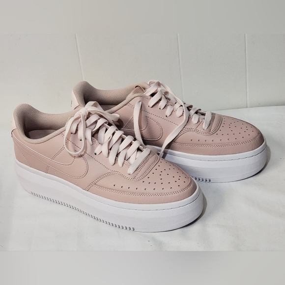 Nike Court Vision Alta Leather Platform Pink Women’s Size 10 Vintage 80's - Picture 6 of 9